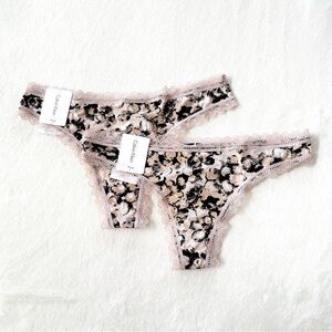 Calvin Klein Printed Thong Set